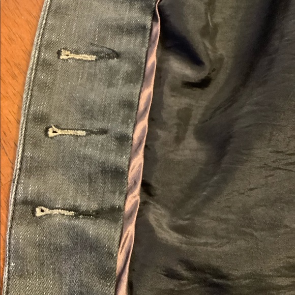 Armani Exchange Grey/Black Denim Vest Sz M EUC - Picture 5 of 9